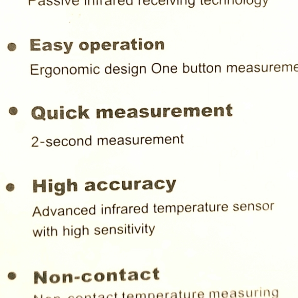 Dayoumed Infrared Thermometer Touchless Easy Use Fever Detection - Picture 7 of 7